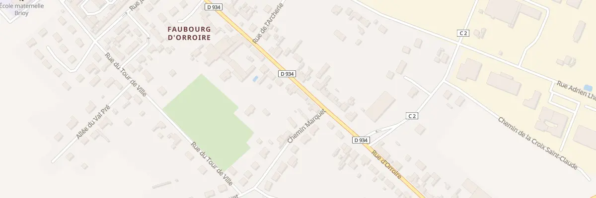 Plan du 720 Rue d’Orroire à Noyon