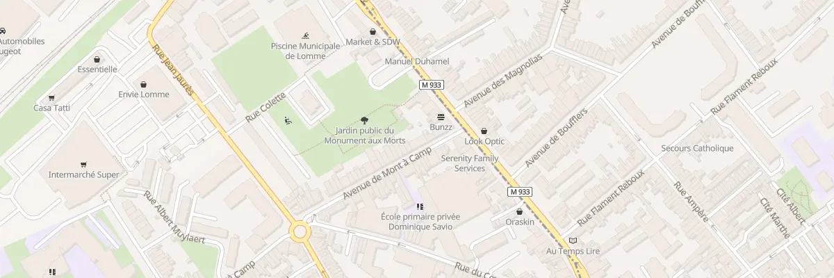 Plan du 4 Av de Mont A Camp Lomme à Lille