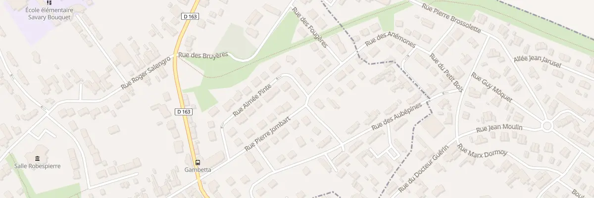 Plan du 1B Rue Aimee Pinte à Oignies