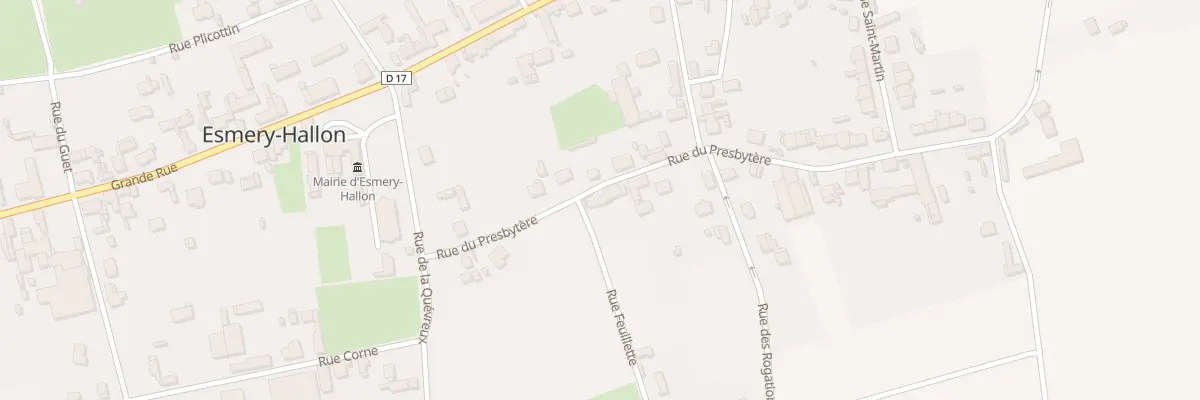 Plan du 4 Rue du Presbytère à Esmery-Hallon