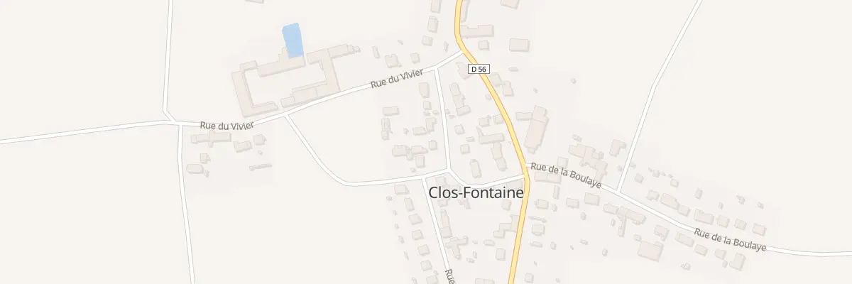 Plan du 8 Rue des Sources à Clos-Fontaine