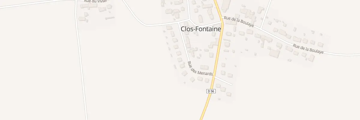 Plan du 11 Rue des Menards à Clos-Fontaine