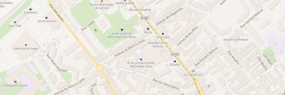 Plan du 15 Av de Mont A Camp Lomme à Lille