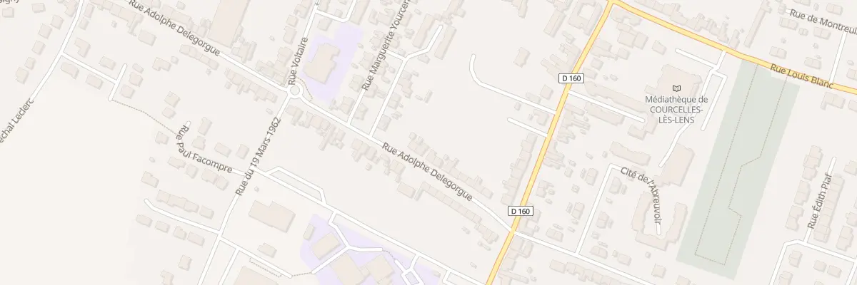 Plan du 18 Rue Adolphe Delegorgue à Courcelles-lès-Lens