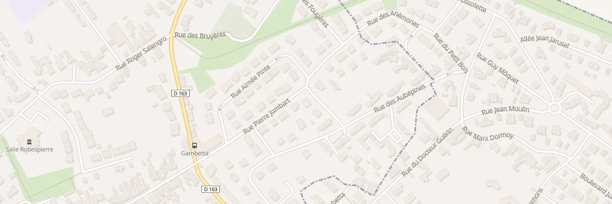 Plan du 10 Rue Pierre Jombart à Oignies