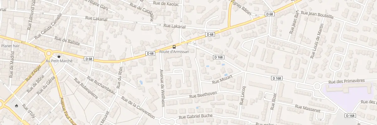 Plan du 11 Rue Gabriel Faure à Narbonne