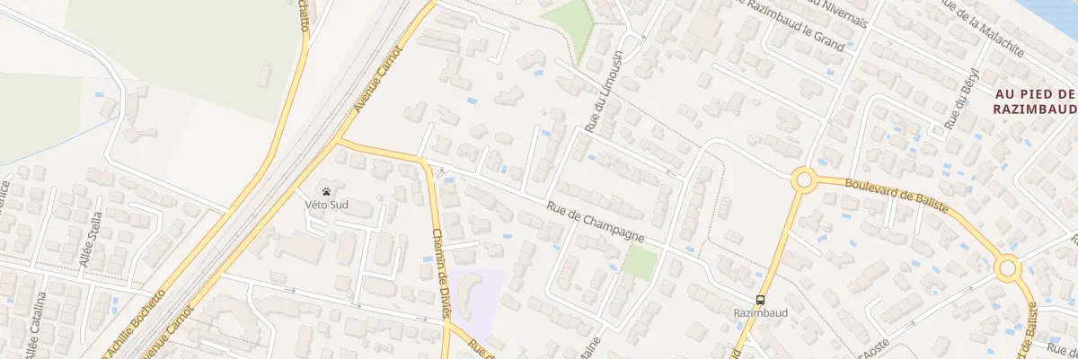 Plan du 1 Rue du Bourbonnais à Narbonne