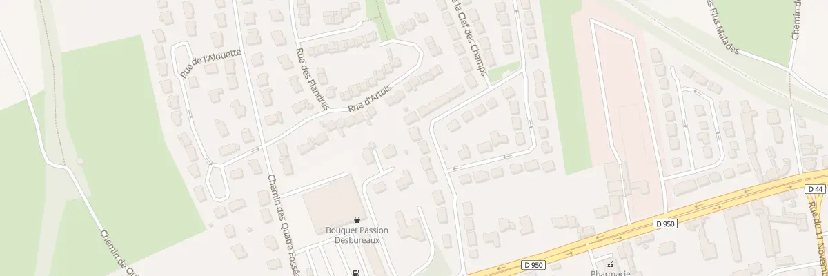 Plan du 16 Rue de la Clef des Champs à Brebières