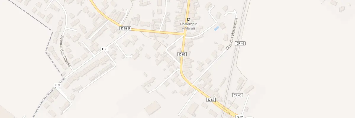 Plan du 166 Rue du Gen de Gaulle à Phalempin