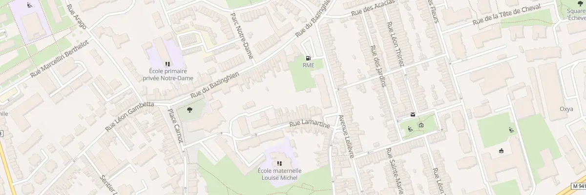 Plan du 21 Rue Lamartine à Loos