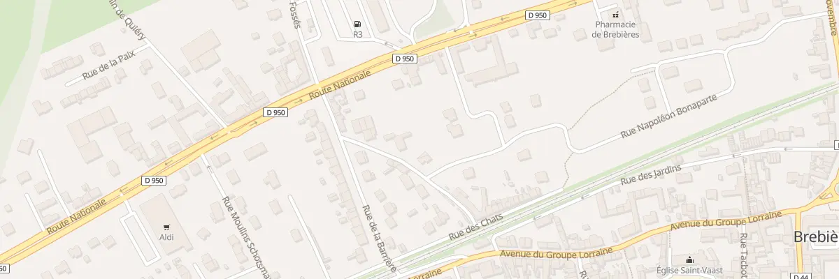 Plan du 3 Rue du Chauffour à Brebières