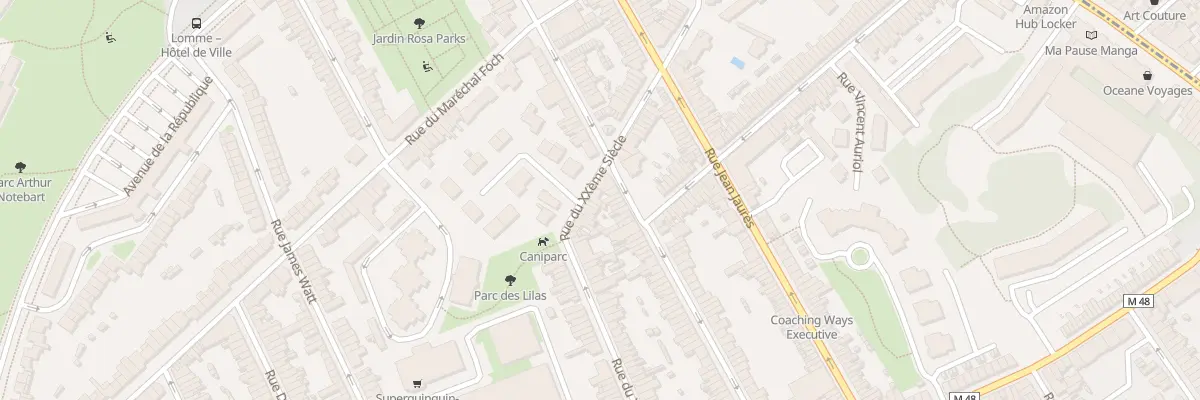 Plan du 84 Rue du Vingtième Siècle à Lille