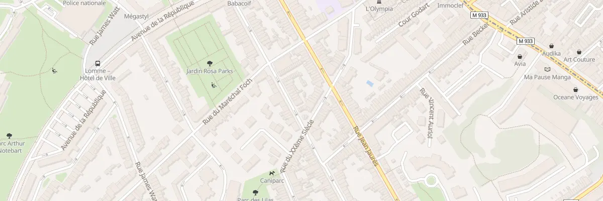 Plan du 66 Rue Henri Ghesquiere Lomme à Lille
