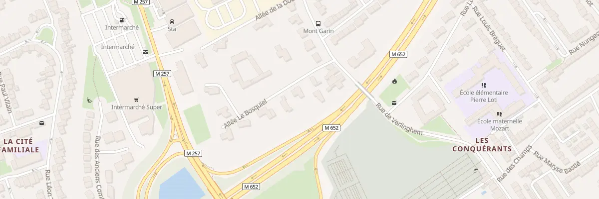 Plan du 2 All le Bosquiel à Lambersart