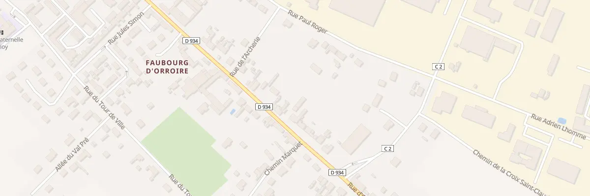 Plan du 707 Rue d’Orroire à Noyon