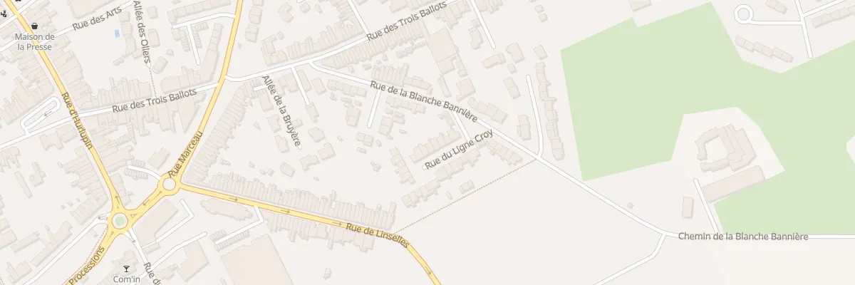 Plan du 10 Rue du Ligne Croy à Comines