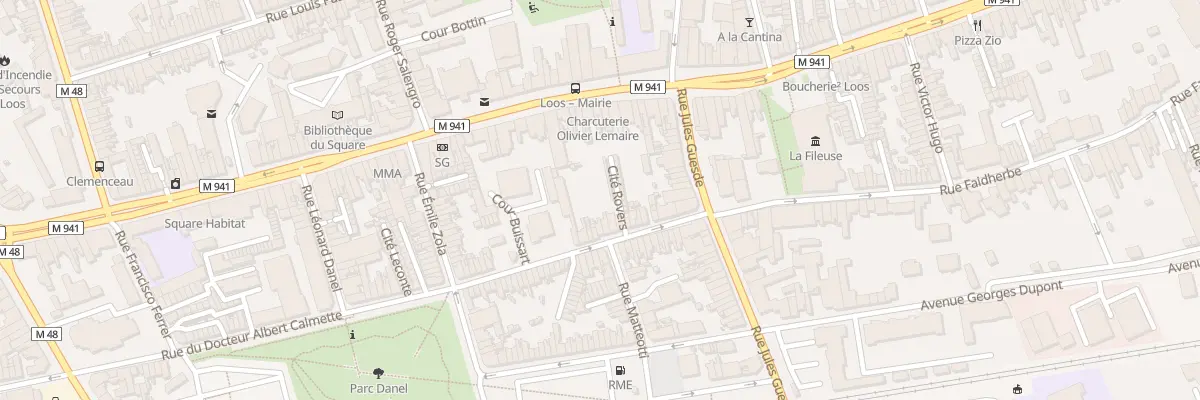 Plan du 24 Rue du Docteur Calmette à Loos