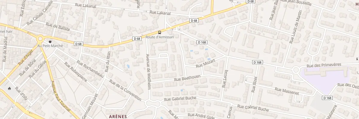Plan du 5 Rue Gabriel Faure à Narbonne