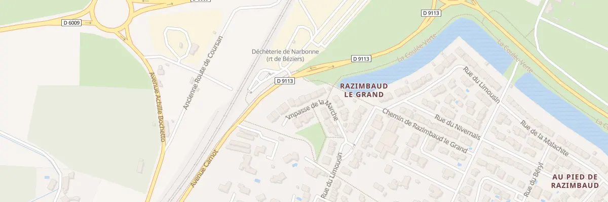 Plan du 8 Imp de la Marche à Narbonne