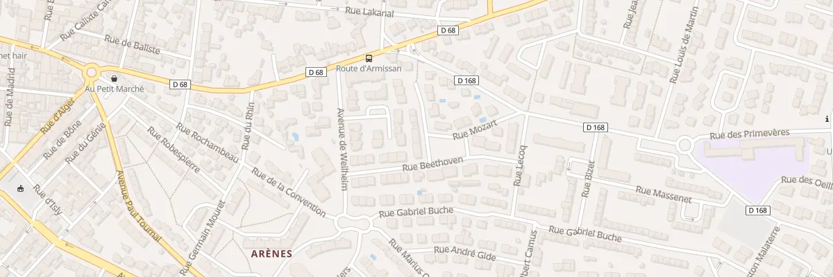 Plan du 3 Rue Gabriel Faure à Narbonne