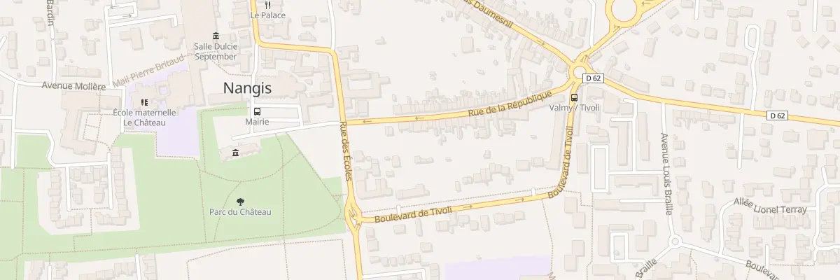 Plan du 10 Rue de la République à Nangis