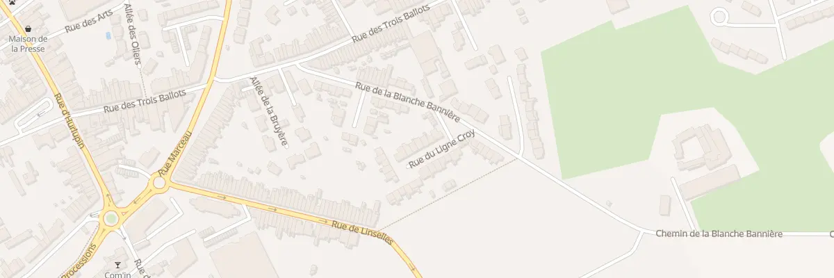 Plan du 8 Rue du Ligne Croy à Comines