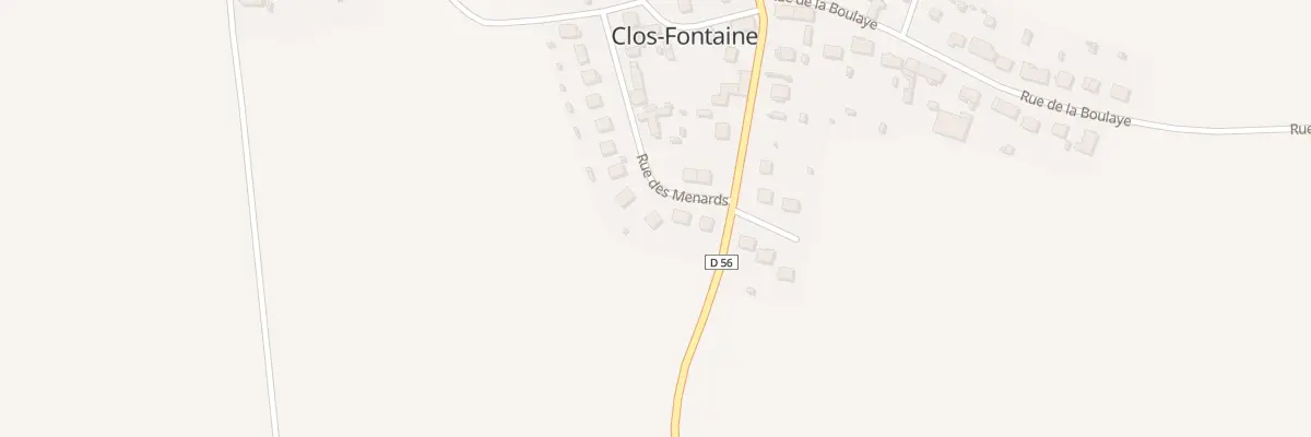 Plan du 5 Rue des Menards à Clos-Fontaine
