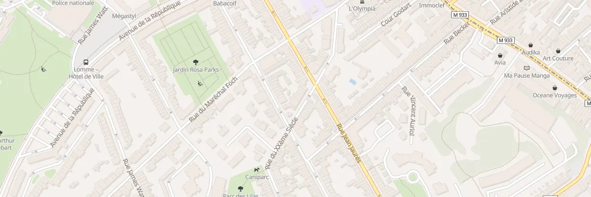Plan du 83 Rue du Vingtième Siècle à Lille
