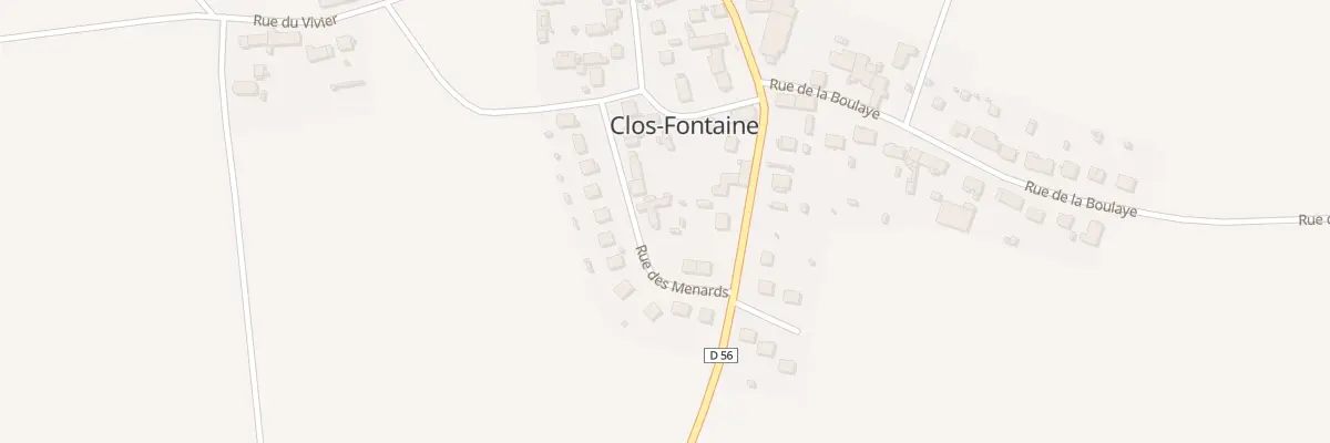 Plan du 8 Rue des Menards à Clos-Fontaine