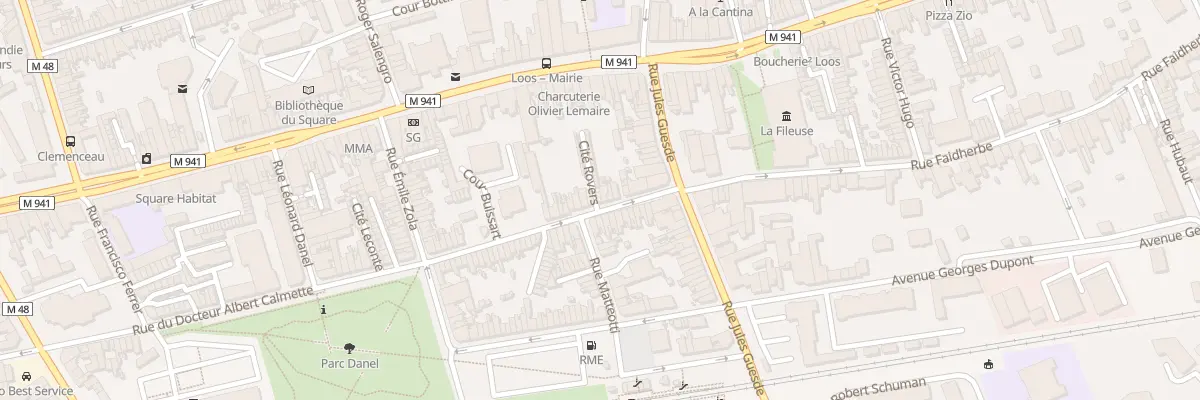 Plan du 18 Rue du Docteur Calmette à Loos