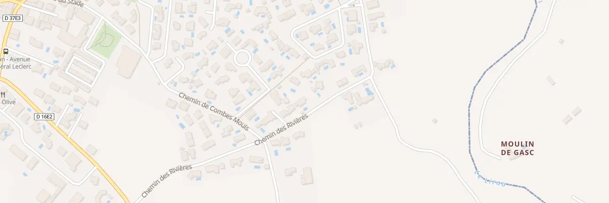 Plan du 13 Che des Rivieres à Creissan