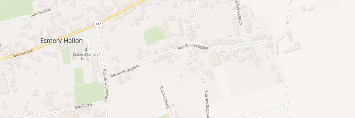 Plan du 8 Rue du Presbytère à Esmery-Hallon
