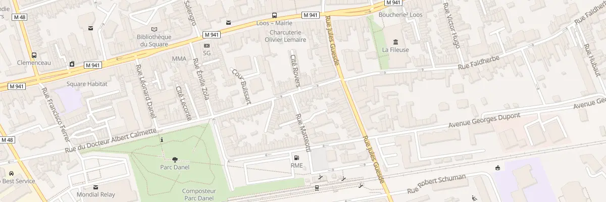 Plan du 17 Rue du Docteur Calmette à Loos