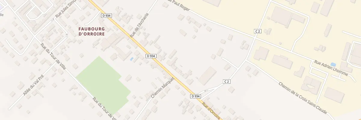 Plan du 749 Rue d’Orroire à Noyon