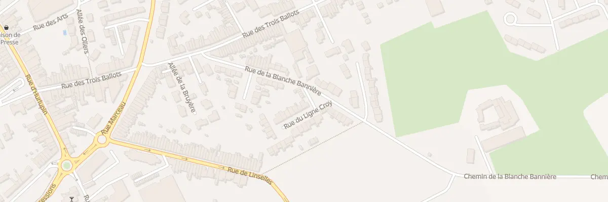 Plan du 2 Rue du Ligne Croy à Comines