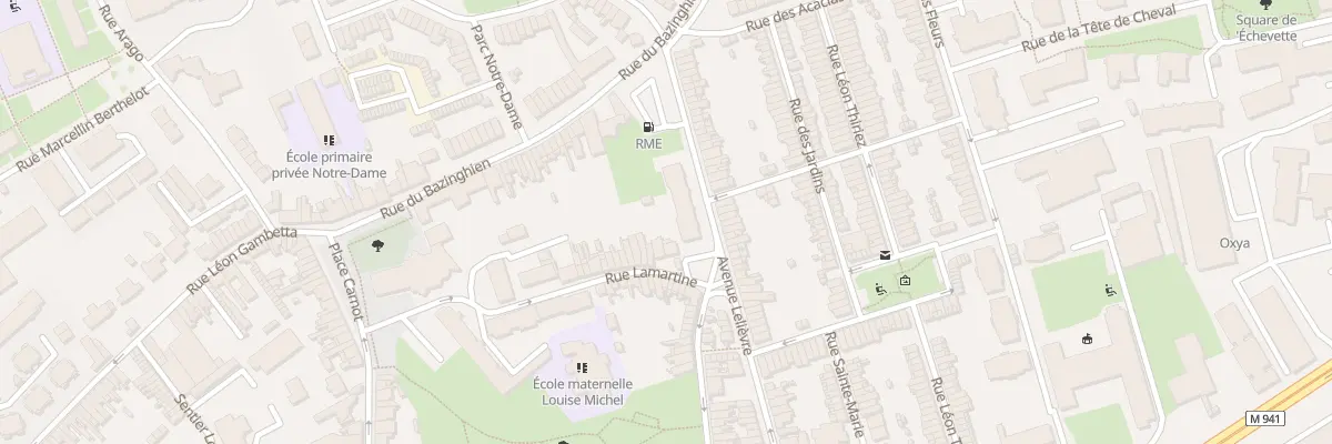 Plan du 33 Rue Lamartine à Loos
