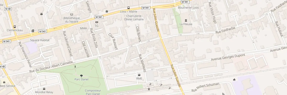 Plan du 15 Rue du Docteur Calmette à Loos