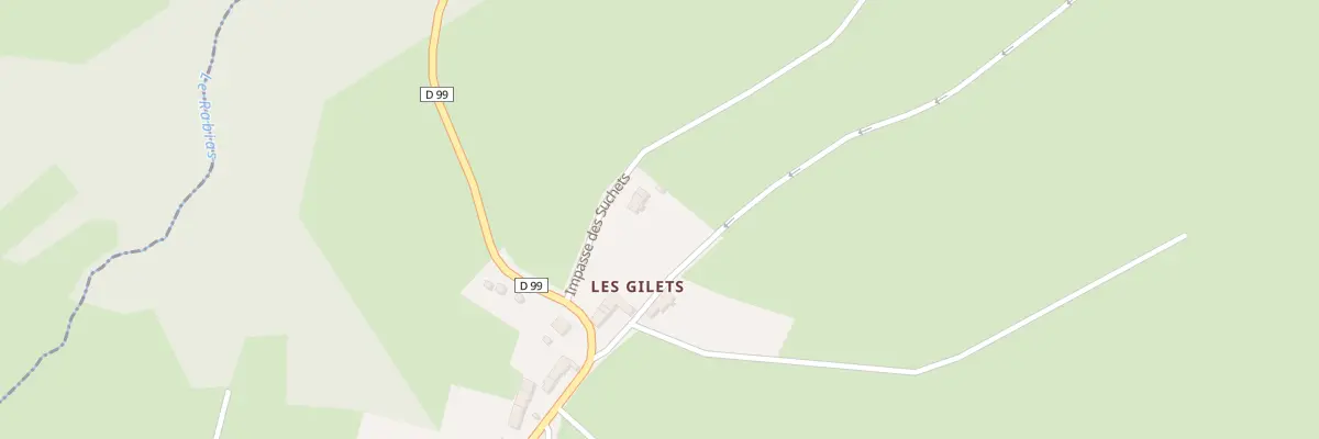 Plan du 5227 Les Gilets à Marcillat