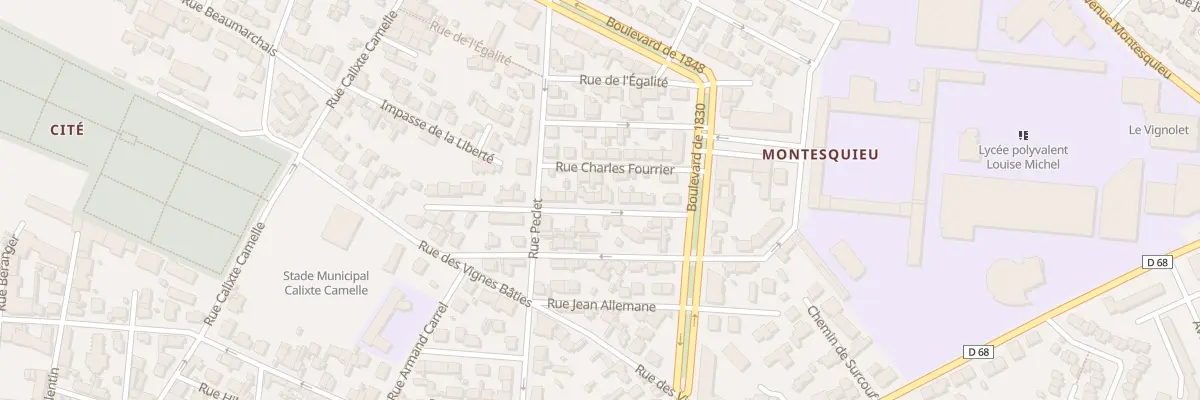 Plan du 33 Rue Washington à Narbonne