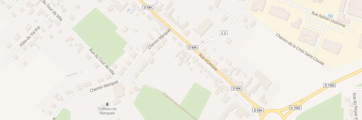 Plan du 838 Rue d’Orroire à Noyon