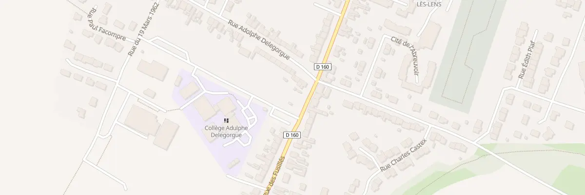 Plan du 3 Rue Adolphe Delegorgue à Courcelles-lès-Lens
