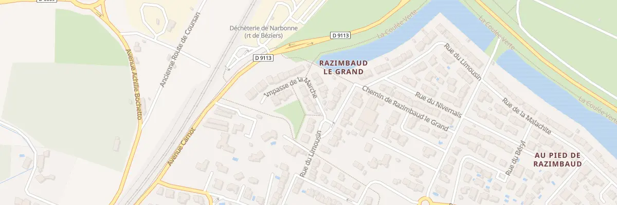 Plan du 25 Imp de la Marche à Narbonne
