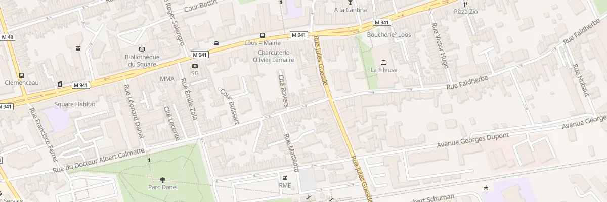 Plan du 8 Rue du Docteur Calmette à Loos