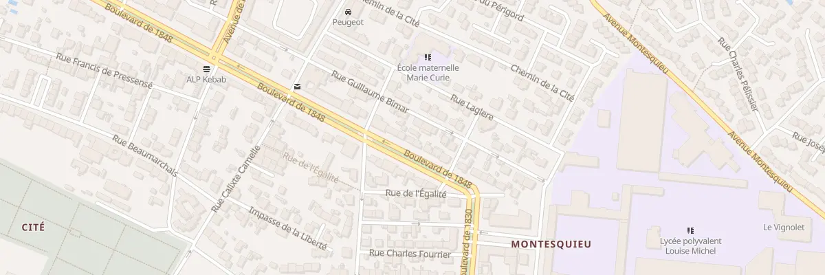 Plan du 49 Bd de 1848 à Narbonne