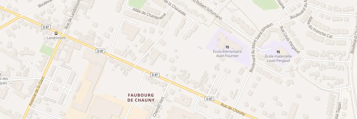 Plan du 401 Rue de Chauny à Noyon