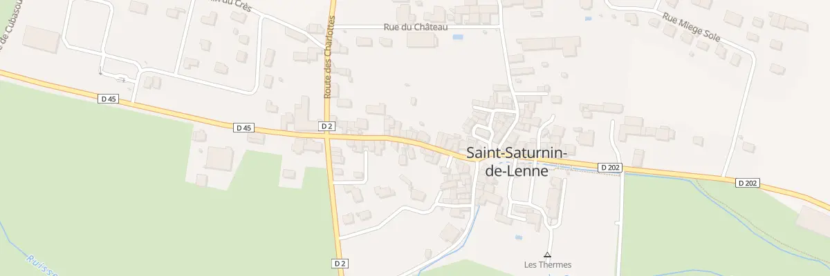 Plan du 5124 Saint Saturnin de Lenne à Saint-Saturnin-de-Lenne
