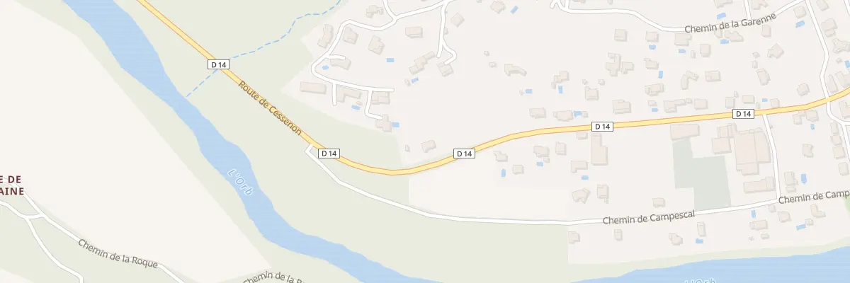Plan du 5470 Av des Orangers à Roquebrun