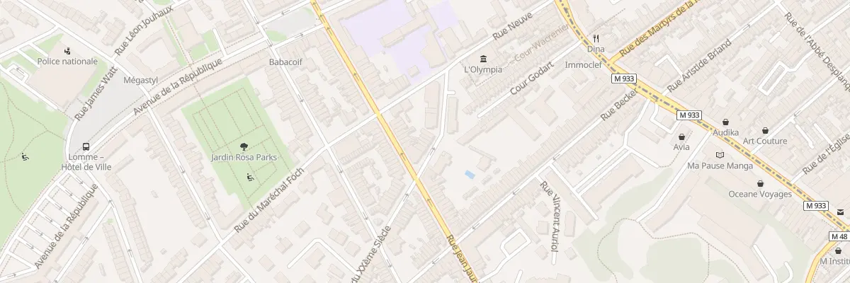 Plan du 99 Rue du Vingtième Siècle à Lille