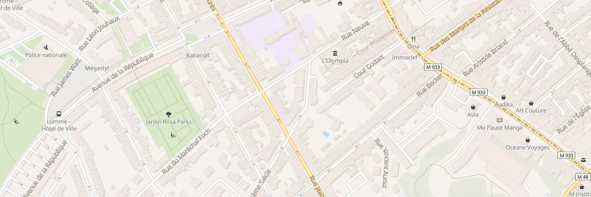 Plan du 105 Rue du Vingtième Siècle à Lille
