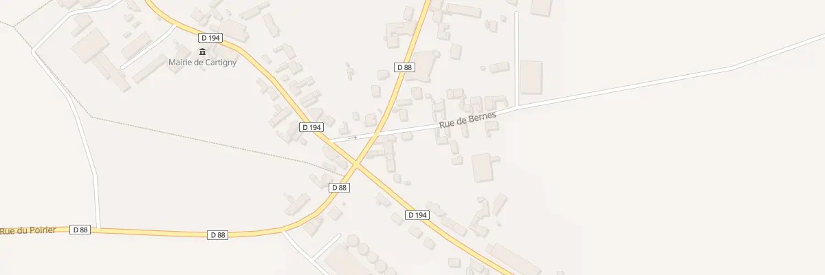 Plan du 2 Rue de Bernes à Cartigny